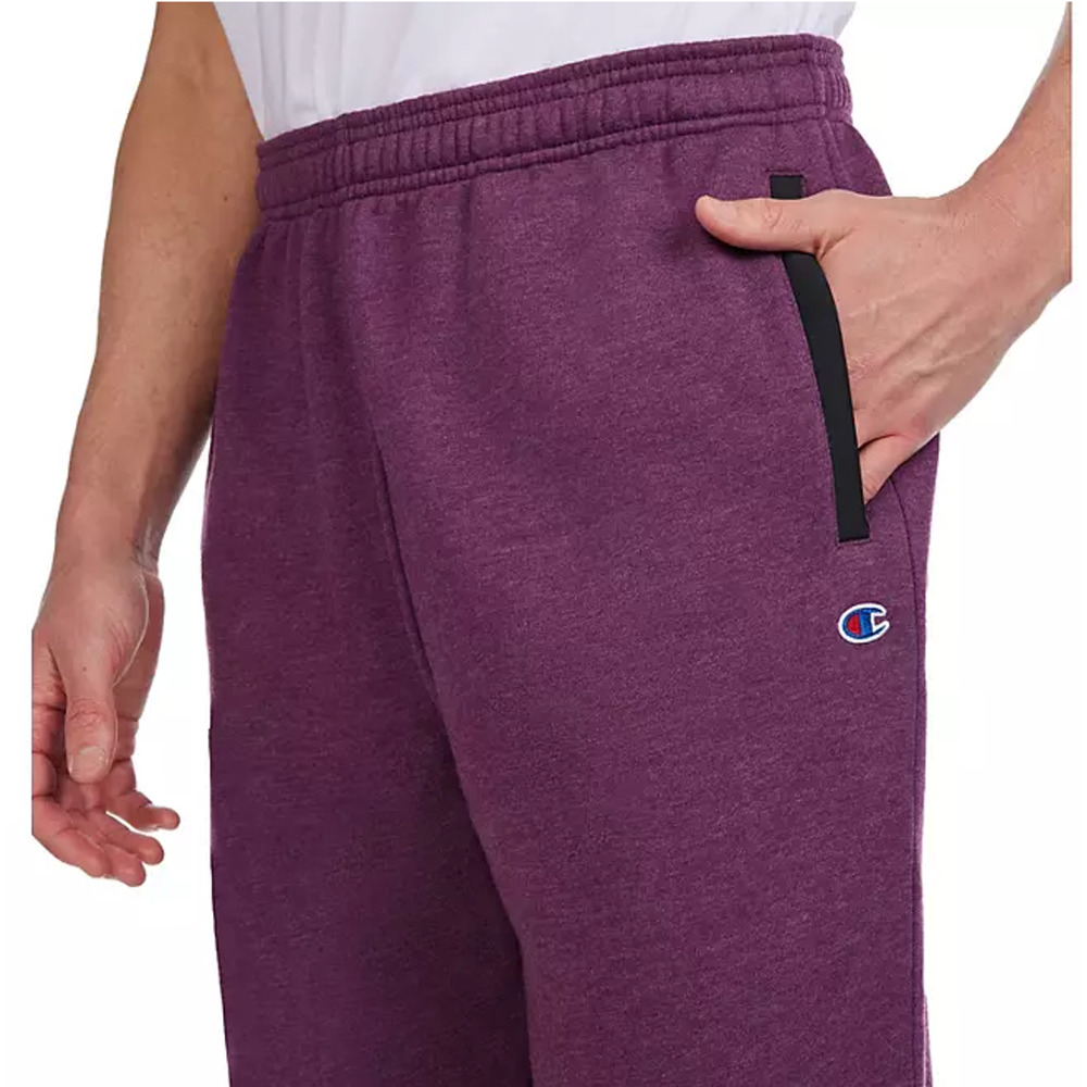 Champion Men's Fleece Woven Mix Jogger Plum Port Heather L